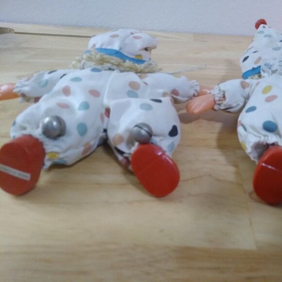 Vintage Cuddly From Top Toys Rubber Face Girl Clown Doll Lot (2) - Picture 3 of 5